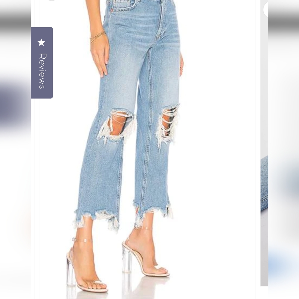 Maggie Mid-Rise Straight-Leg Jeans New with Tags